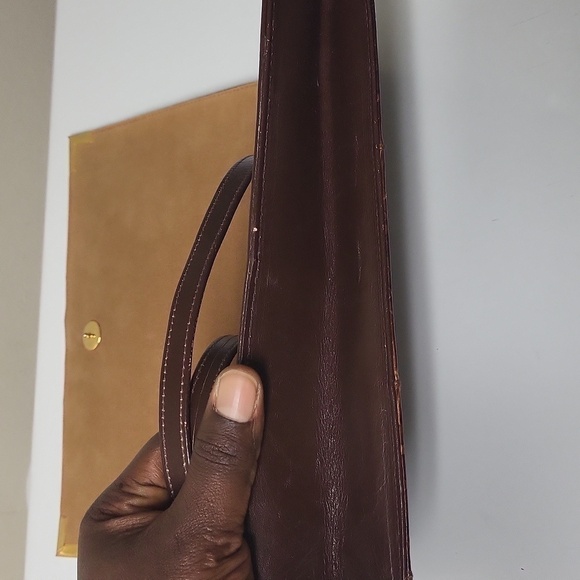 La Belle Genuine Brown Snakeskin leather  Clutch Purse / Shoulder Bag . - Picture 10 of 14